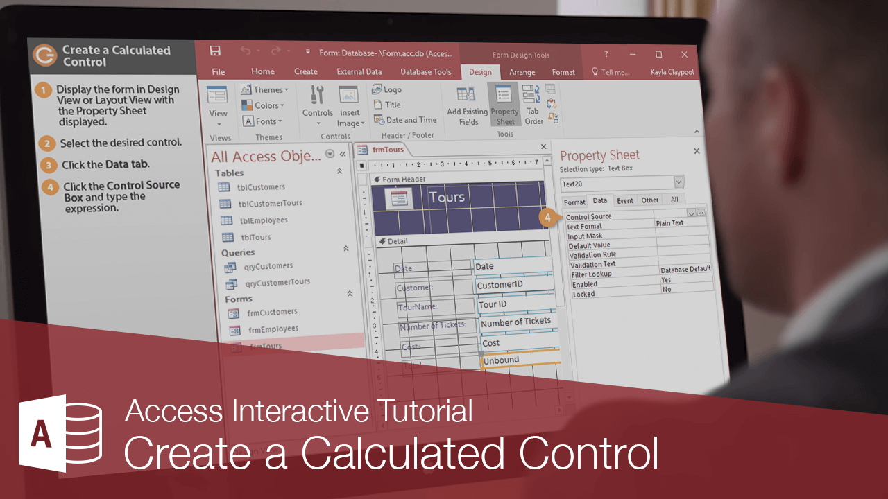 How to Create a Calculated Control in Access