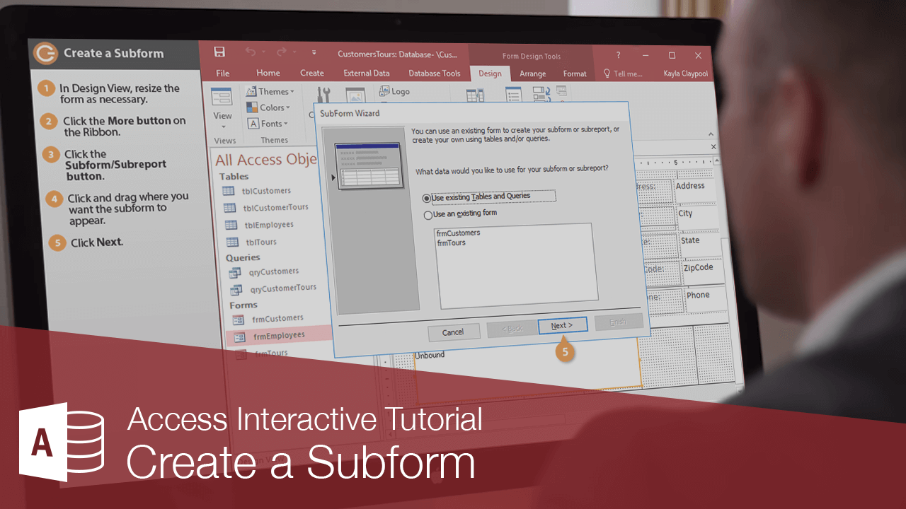 How to Create a Subform in Access