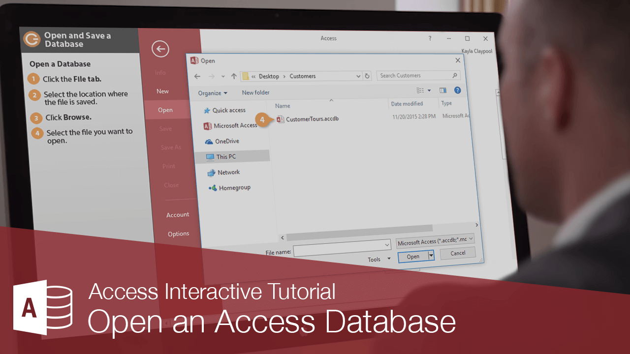 How to Open an Access Database