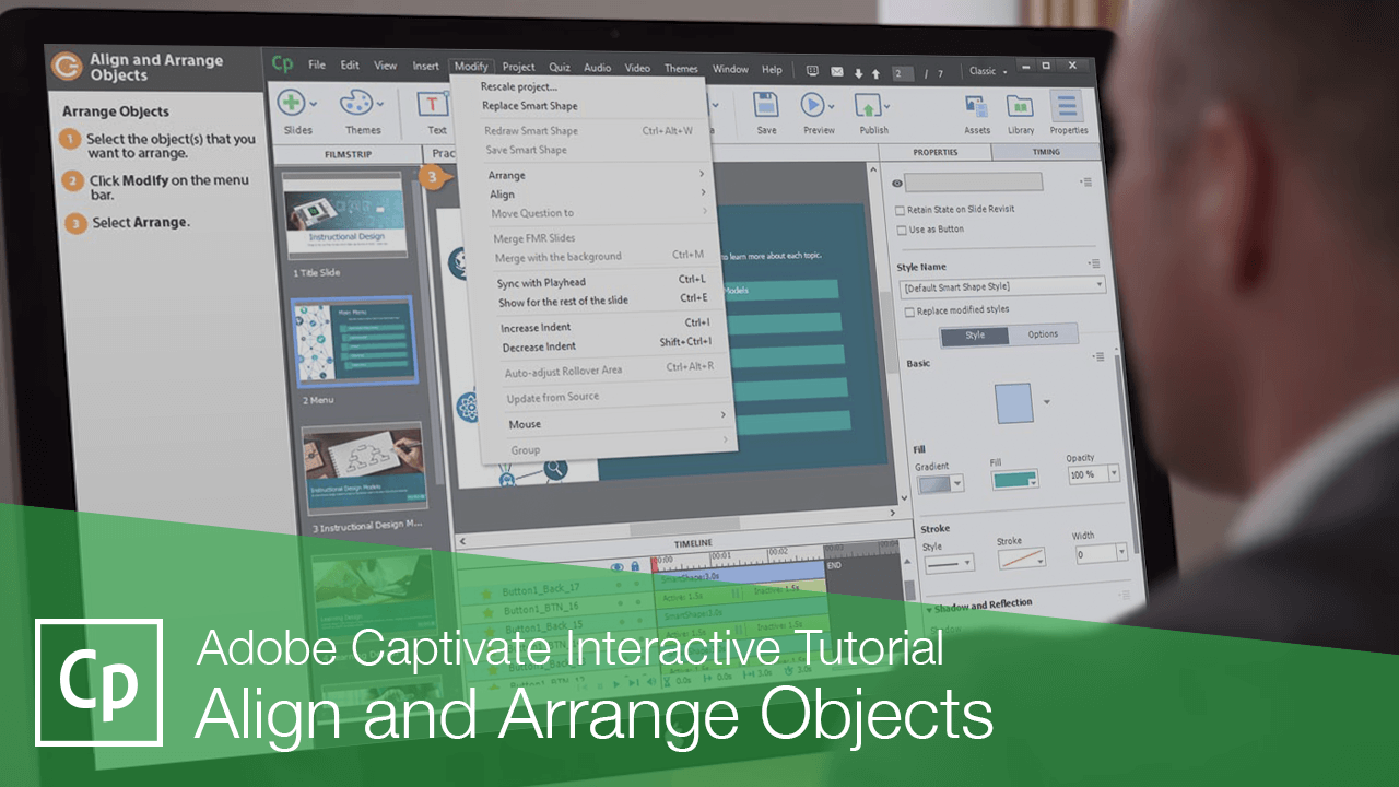 Adobe Captivate Align Objects