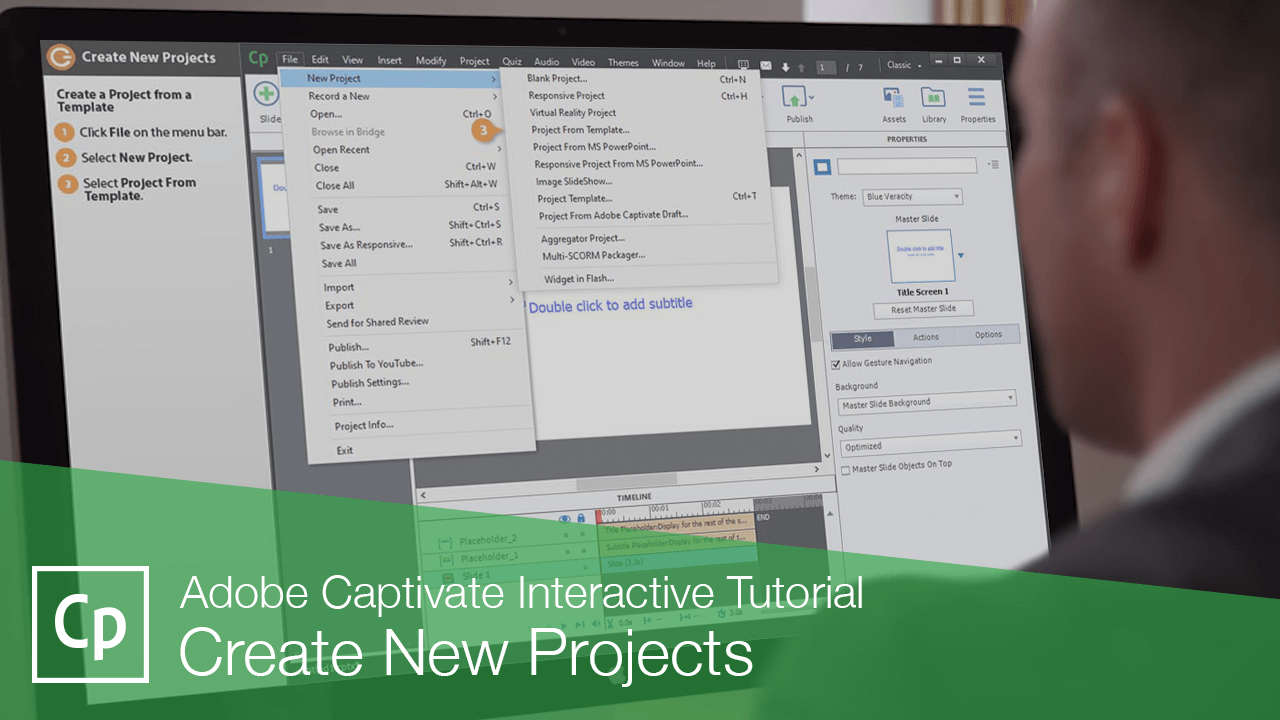 New Project Adobe Captivate