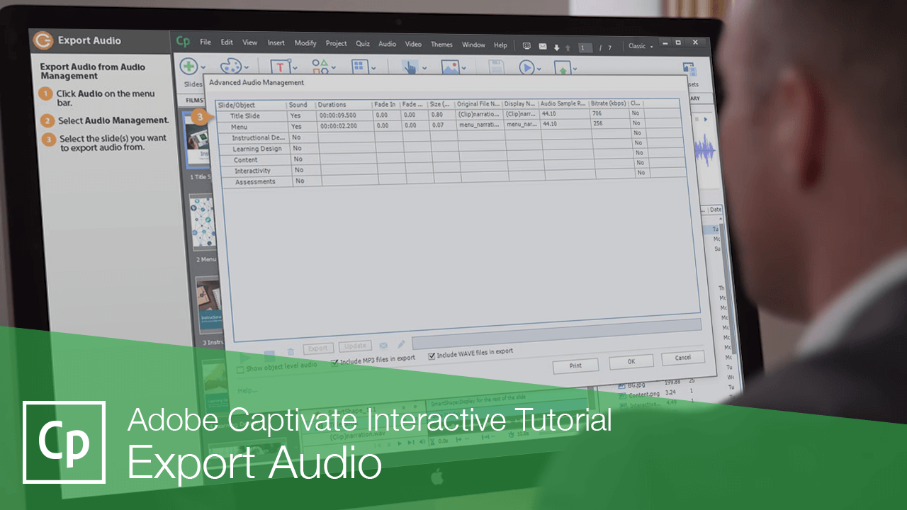 How to Export Audio From Adobe Captivate Classic