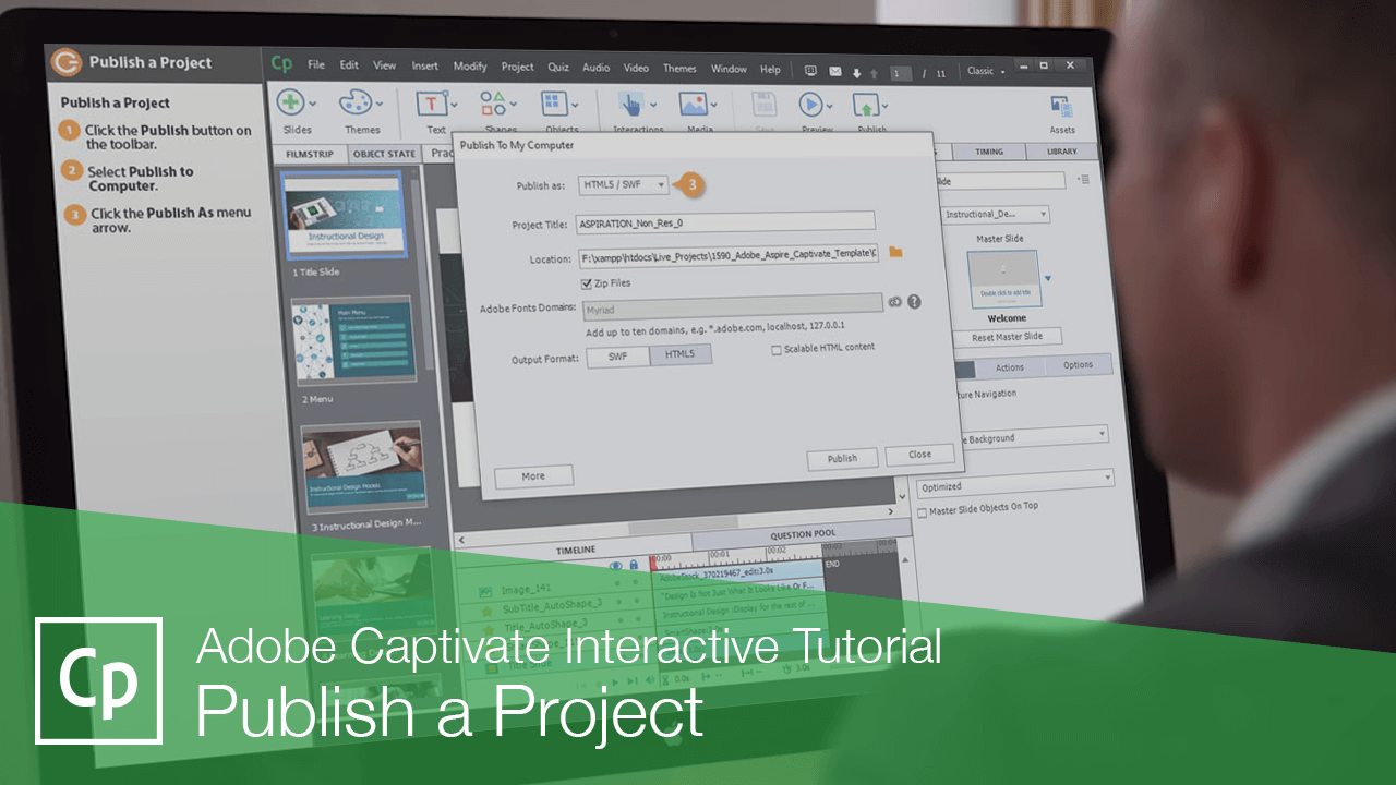 How to Publish a Captivate Project