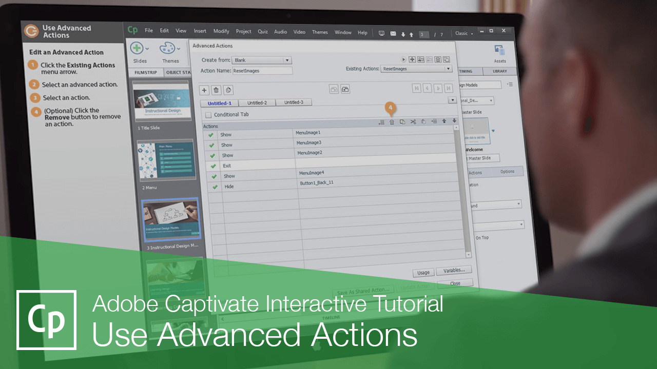 Adobe Captivate Advanced Actions