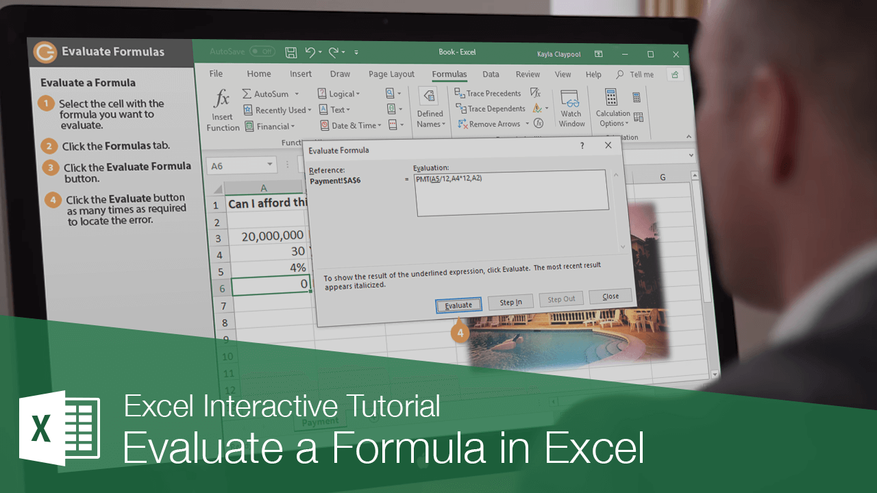 Excel Evaluate Formula