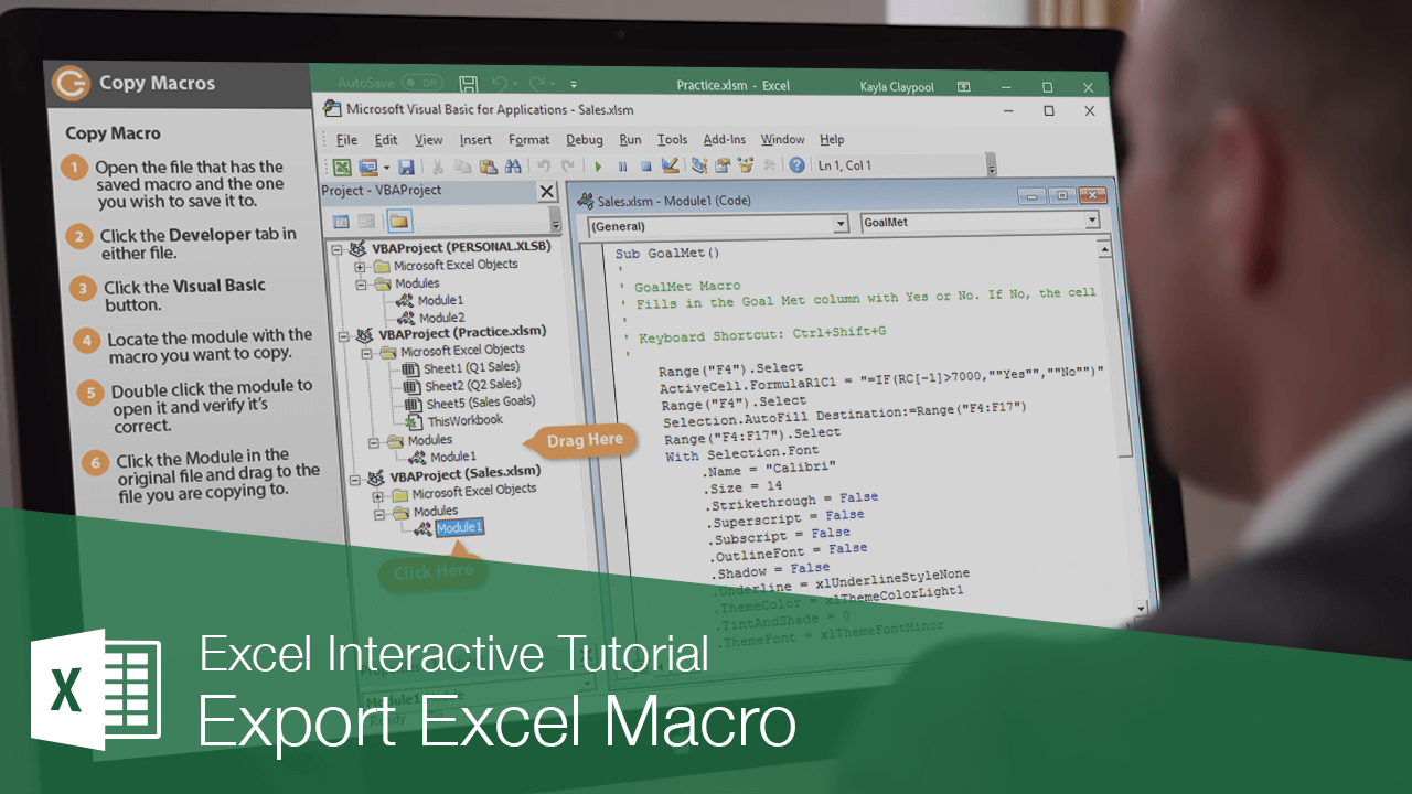 Excel Export Macro