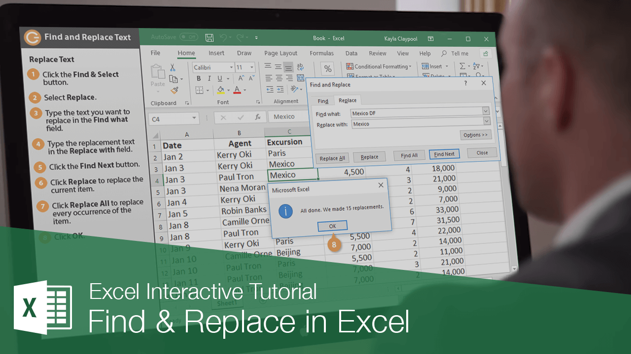 Find and Replace in Excel