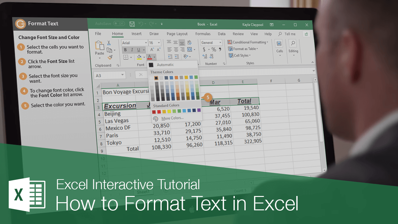 Excel Text Format
