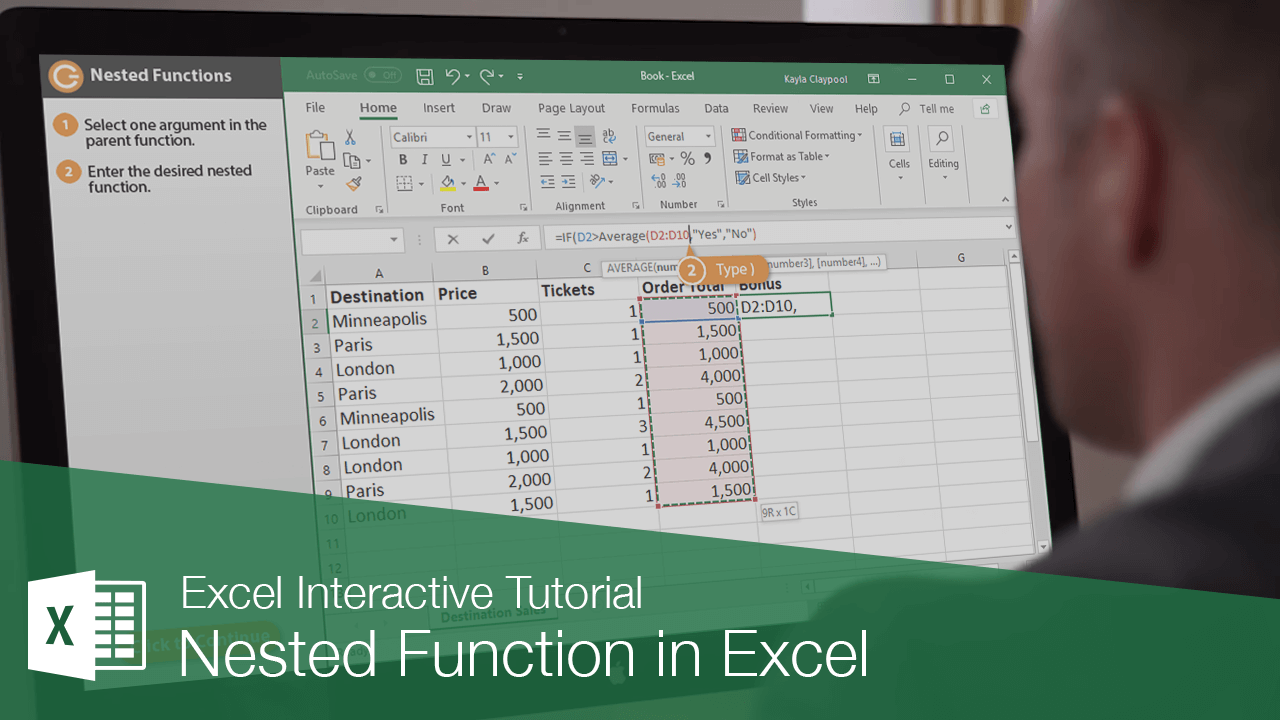 Nested If Function in Excel