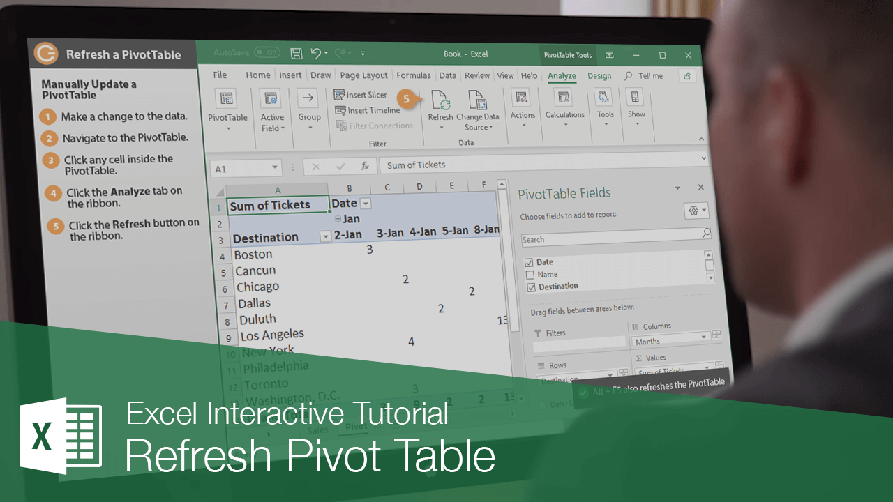 How to Refresh a Pivot Table
