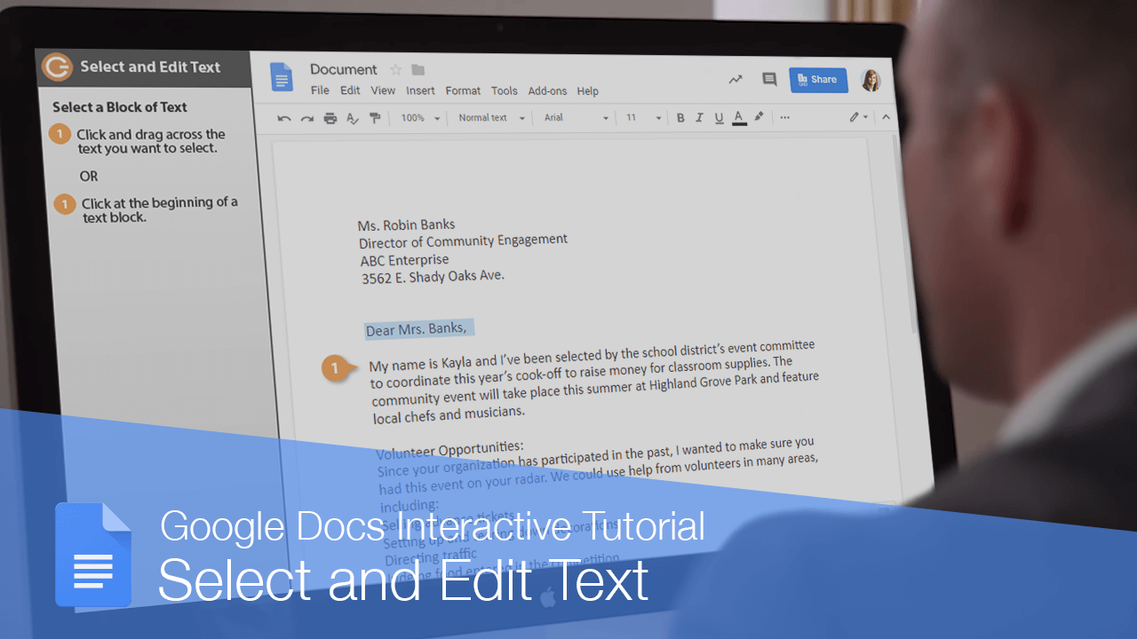 How to Select All Text in Google Docs