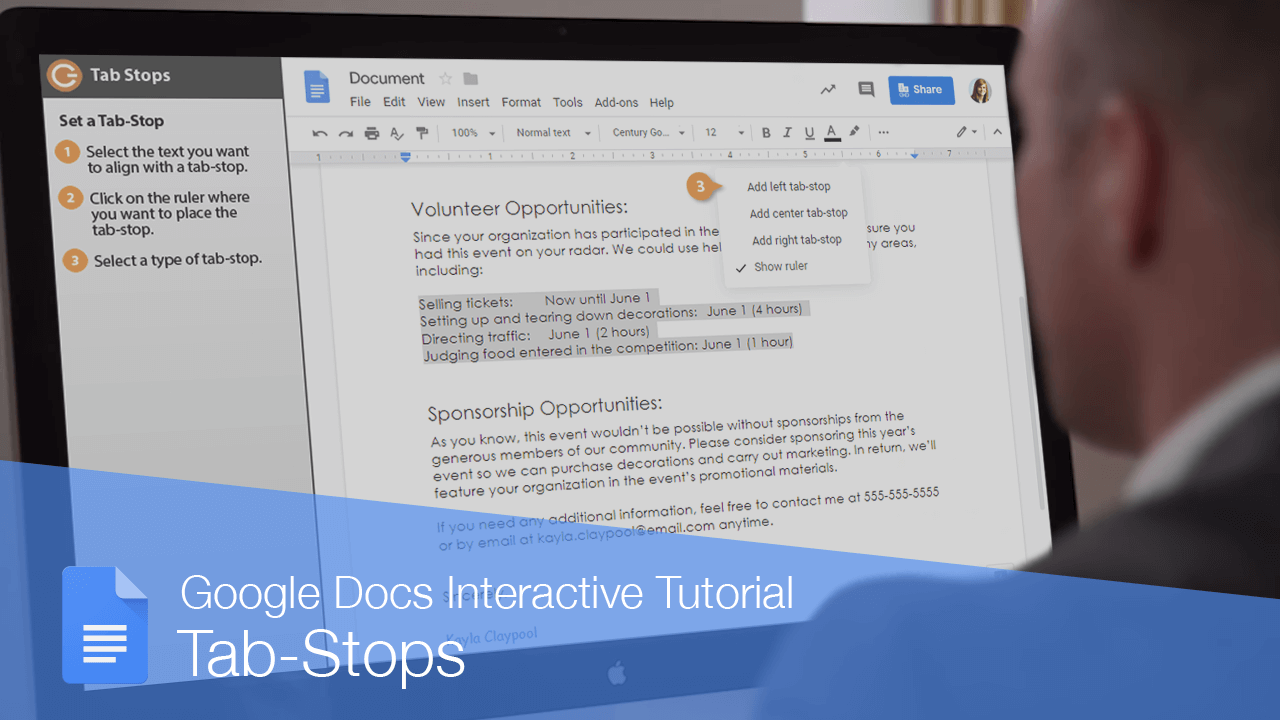 How to Tab in Google Docs