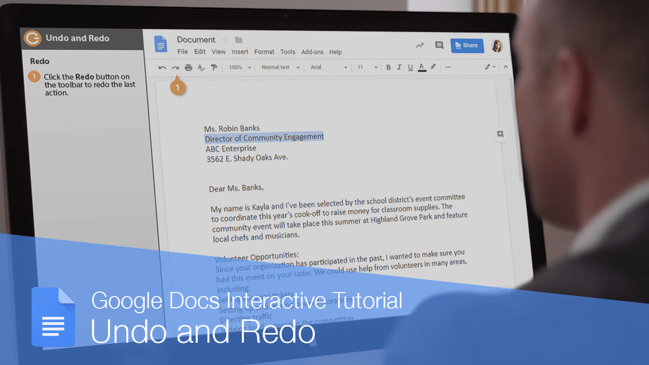 How to Undo in Google Docs