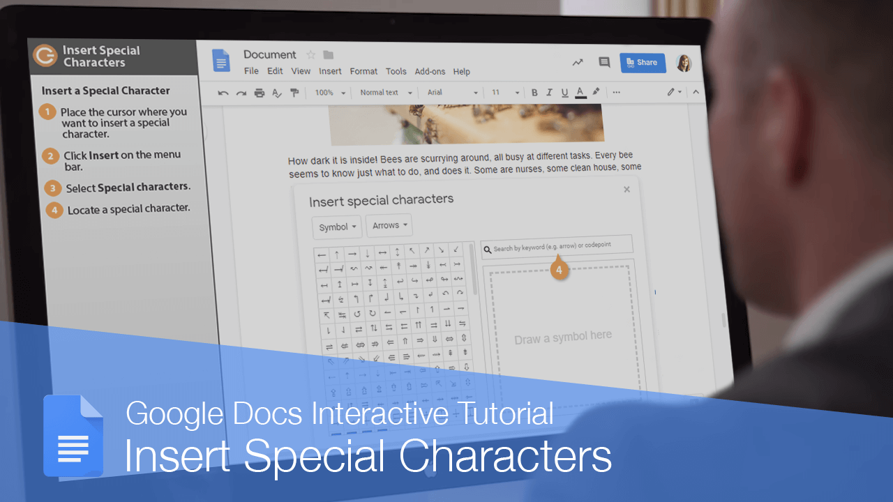 Special Characters in Google Docs