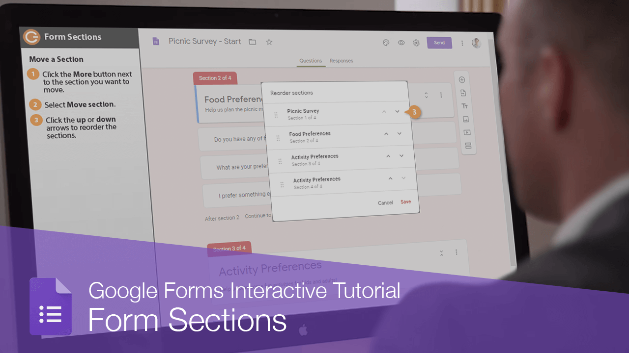 Google Forms Sections