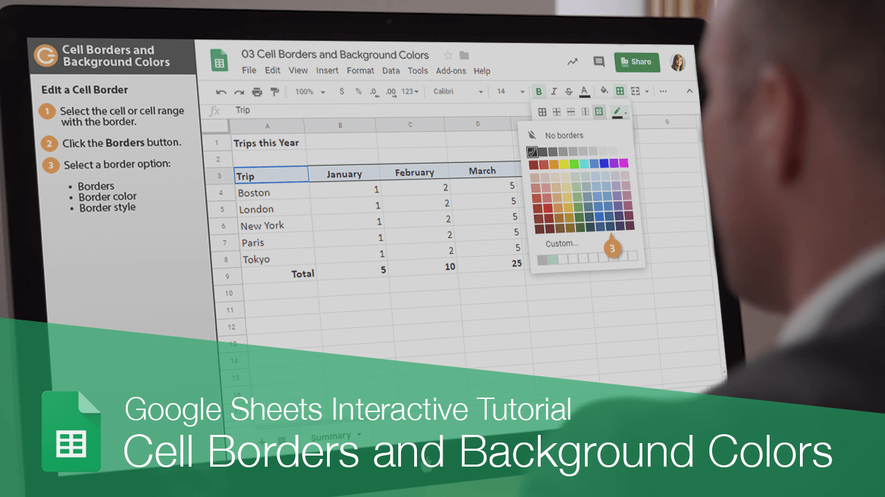 How to Add Borders in Google Sheets