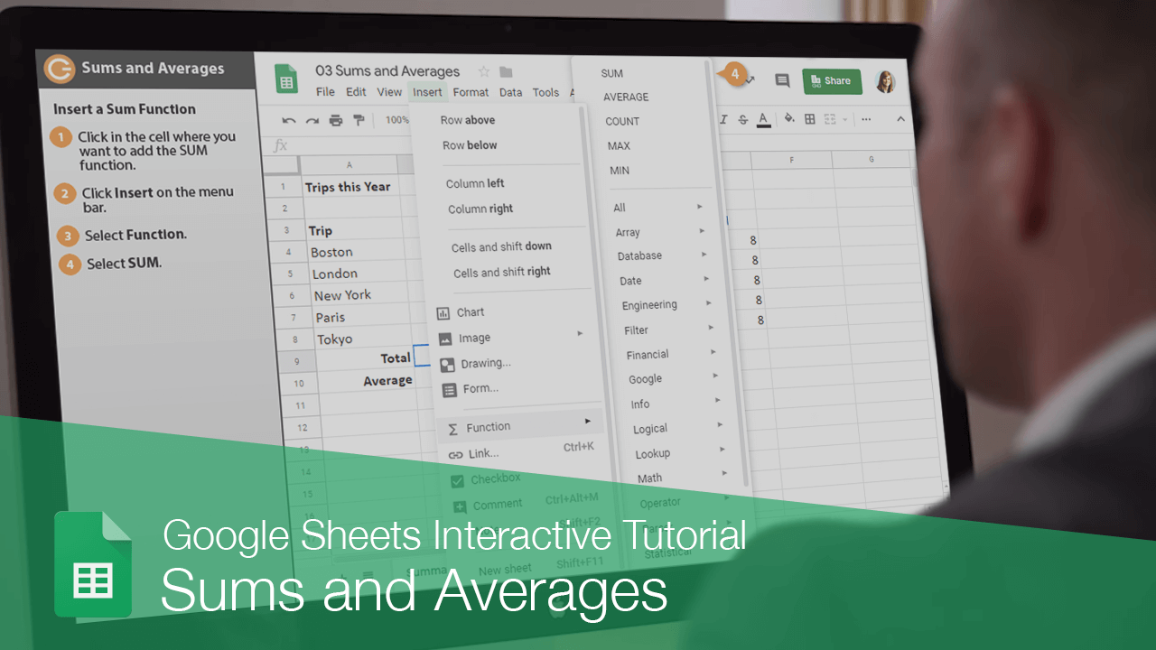 How to Sum a Column in Google Sheets