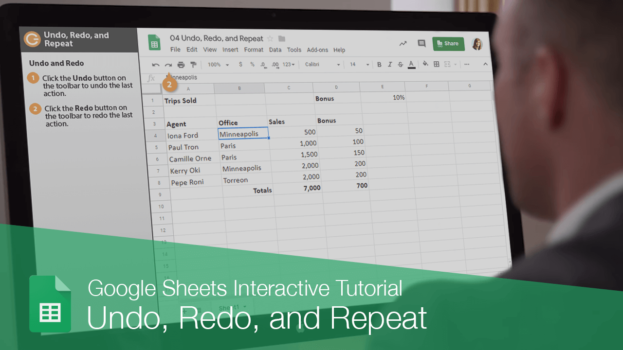How to Undo in Google Sheets