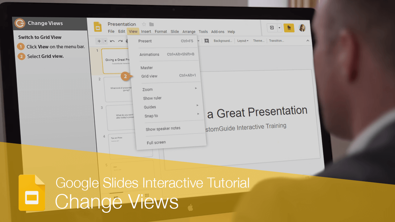 How to Change View in Google Slides