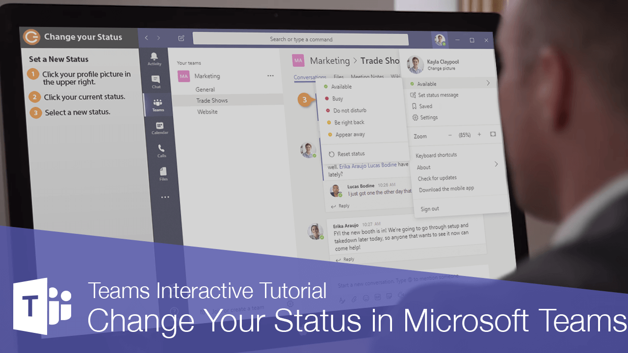 How to Change Status in Teams