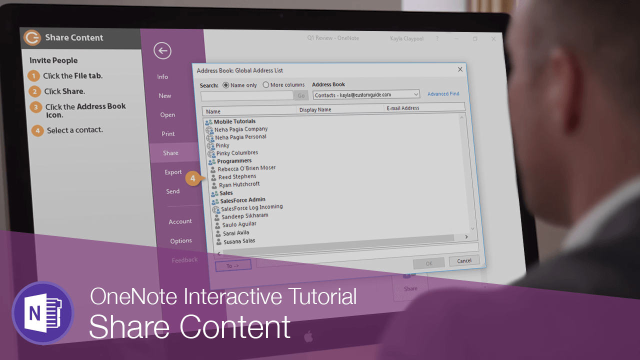 How to Share Onenote