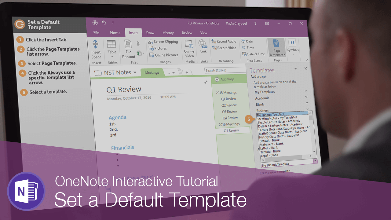 Onenote Default Template