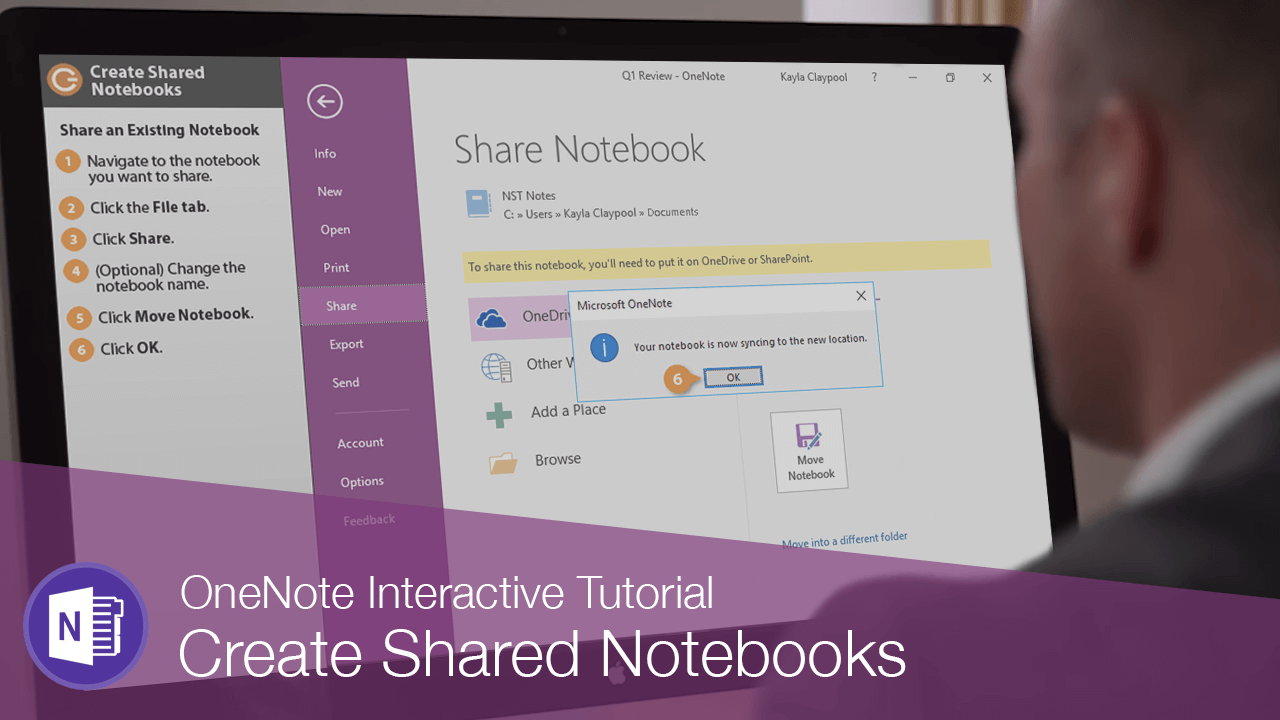 How to Share a Notebook in Onenote
