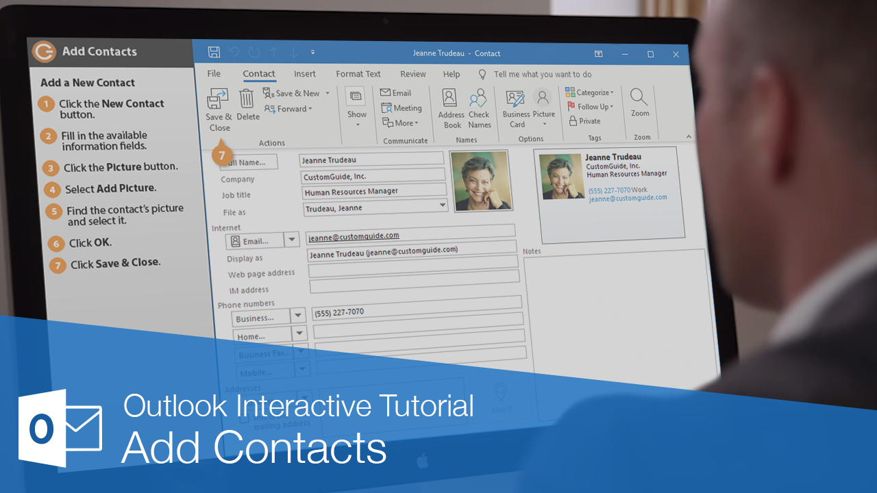 How to Add Contacts to Outlook