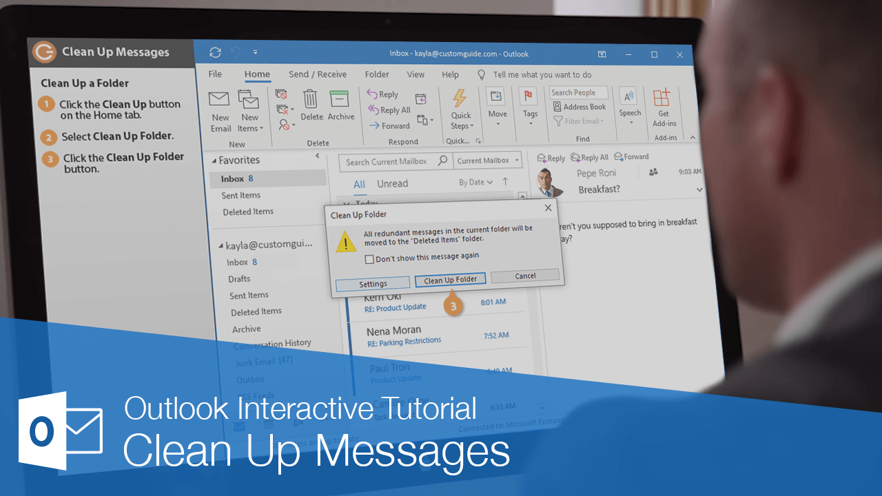 How to Clean Up Outlook Email