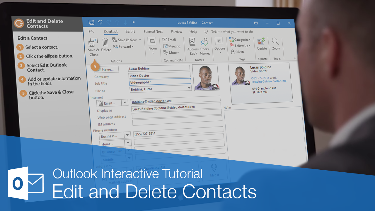 How to Edit Contact List in Outlook