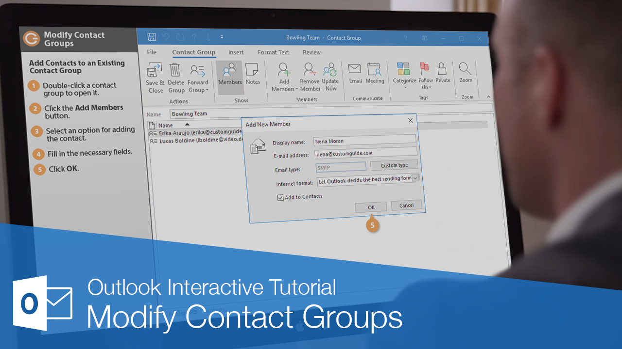 How to Modify Contact Group in Outlook