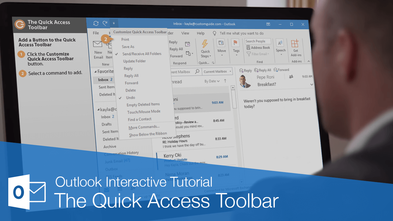Outlook Quick Access Toolbar