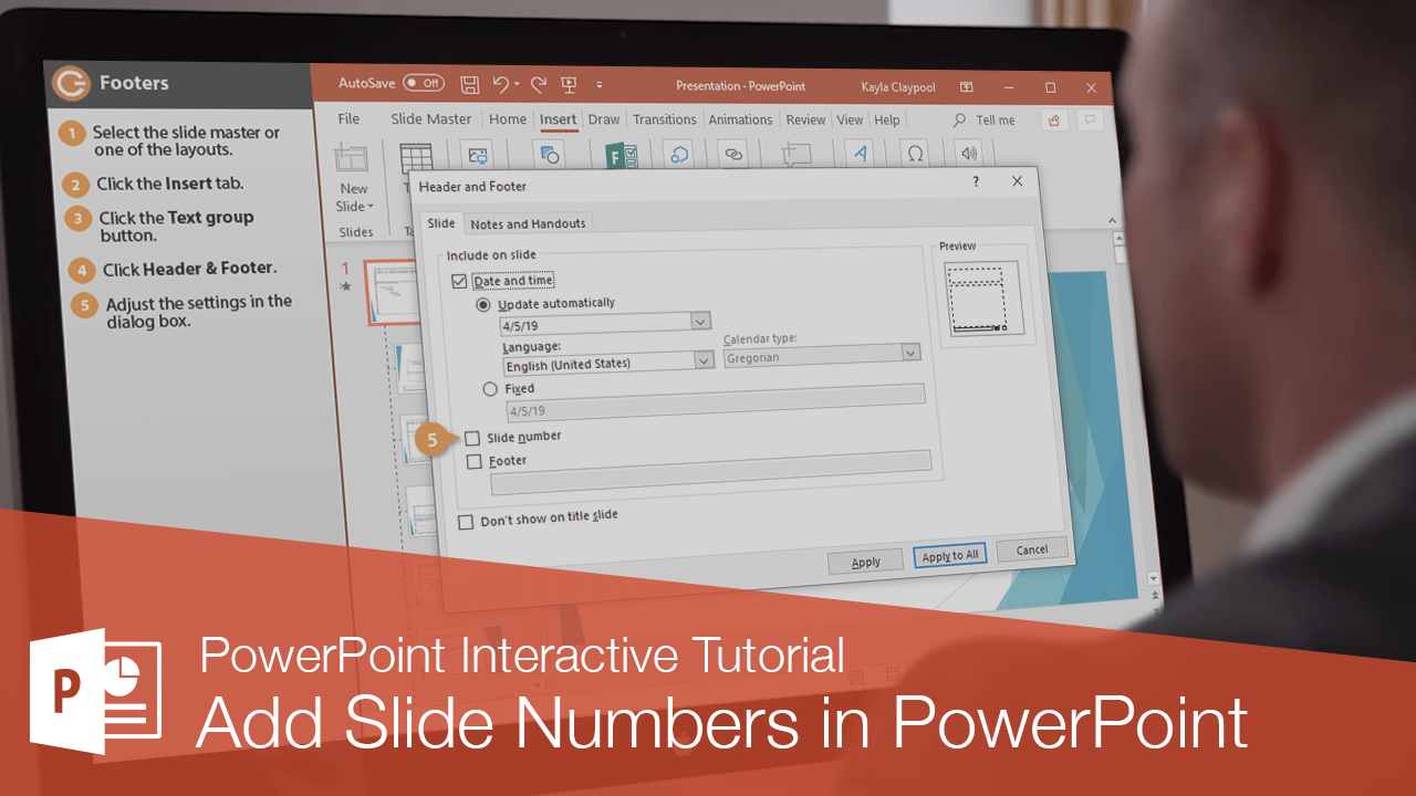 How to Add Slide Numbers in Powerpoint