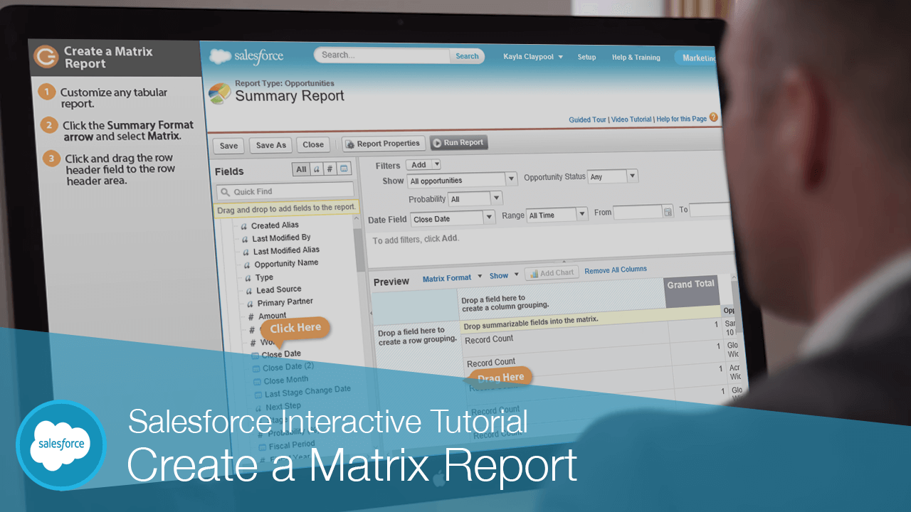 How to Create a Matrix Report in Salesforce