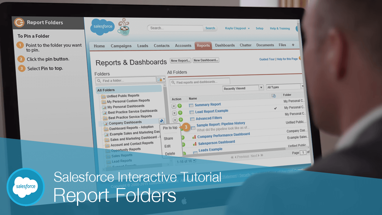 Salesforce Report Folders