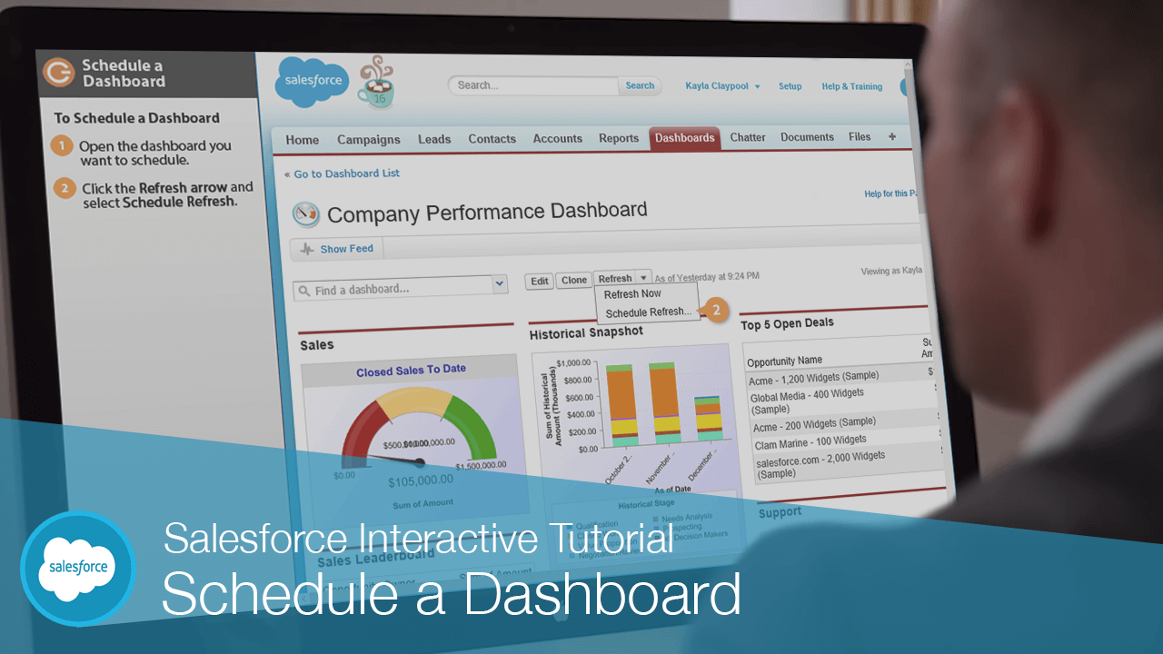 Salesforce Schedule Dashboard