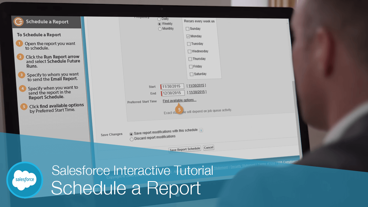 How to Schedule a Report in Salesforce