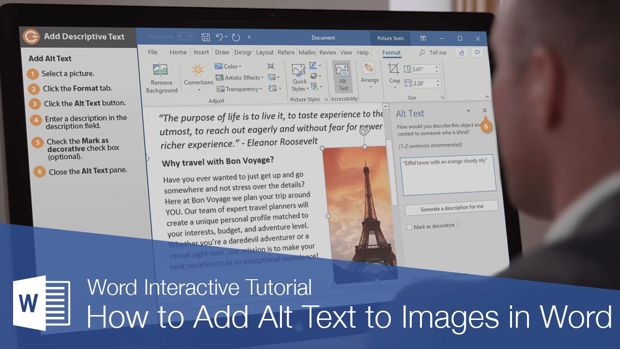 How to Add Alt Text to a Picture in Word