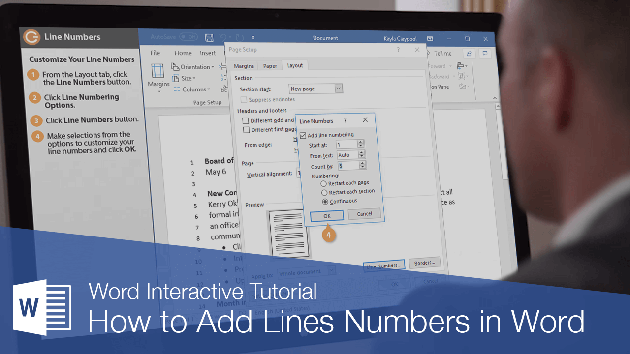 How to Add Line Numbers in Word