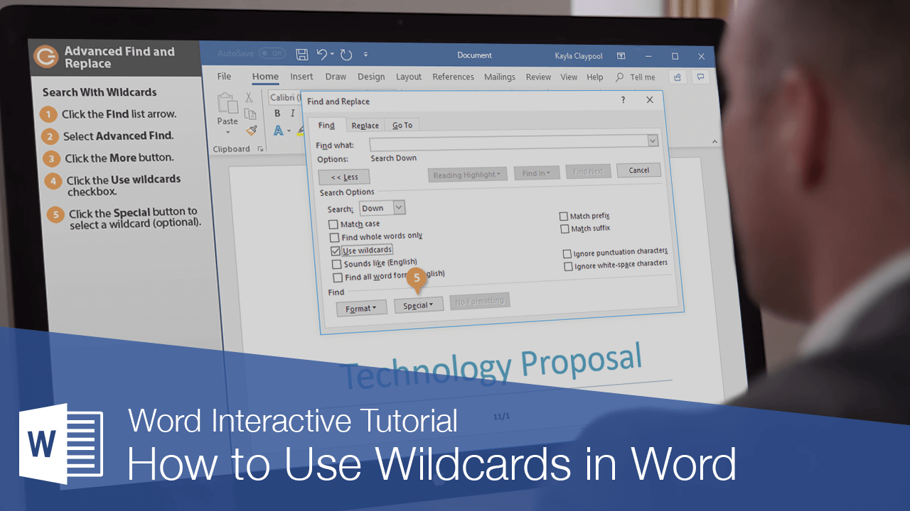 Wildcards in Word